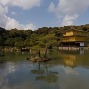 Kijotas. Kinkokudži - Auksinio paviljono šventykla.